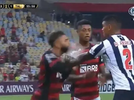 No tuvo miedo: así fue el ‘picante’ cruce de Rafa Pérez con Gabigol de Flamengo