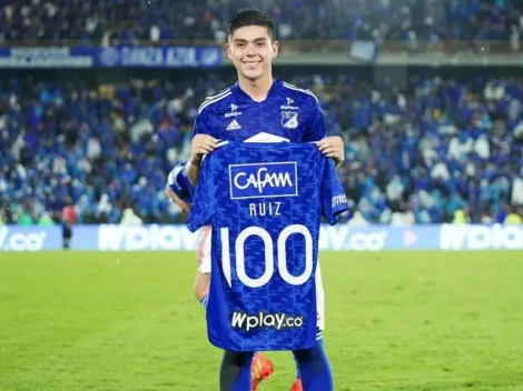 Daniel Ruiz es histórico: supera la marca de los 100 partidos con Millonarios