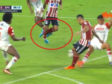 Polémica en Barranquilla: el VAR y el árbitro no le dan un penalti muy claro a Junior