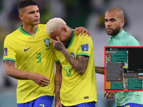 Neymar expuso a sus compañeros: reveló chats tras la eliminación de Brasil