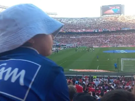 La niña hincha de Millonarios que se robó el show en el estadio de River Plate