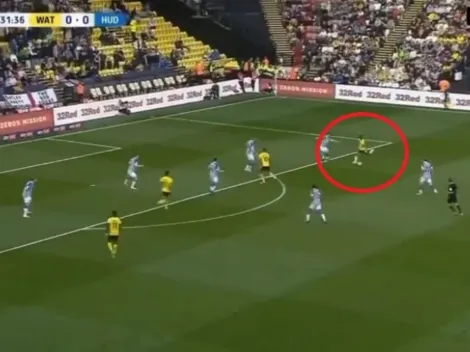 Control, enganche y tremendo golazo de Yaser Asprilla con el Watford