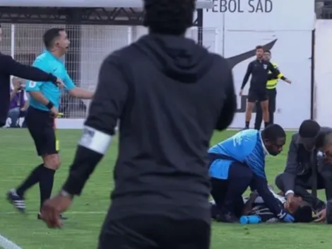 Angustioso momento: jugador colombiano se desmayó en pleno partido en Europa