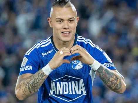 La marca a la que llegó Leo Castro en el Fútbol Colombiano y que celebró en Millonarios