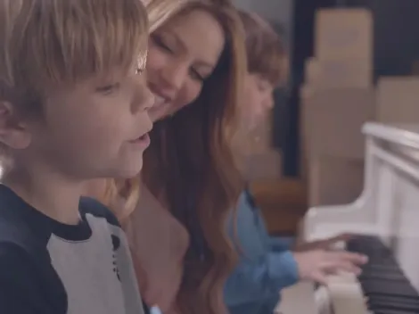 Shakira conmueve con la presencia de sus hijos en el video de 'Acróstico'