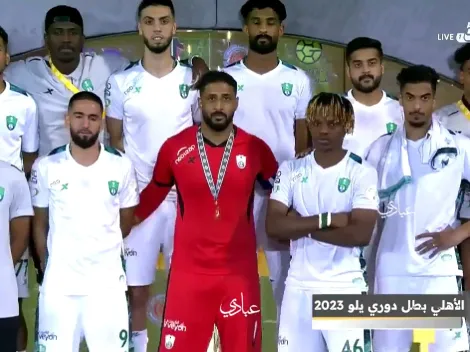 El desgano de los jugadores del Al Ahli tras ser campeones