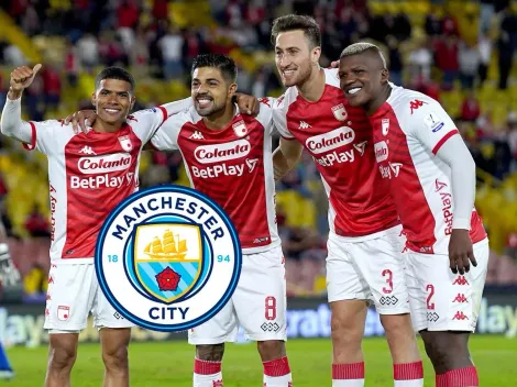 Grupo de Manchester City mira a Colombia y ficharía a una joya de Santa Fe
