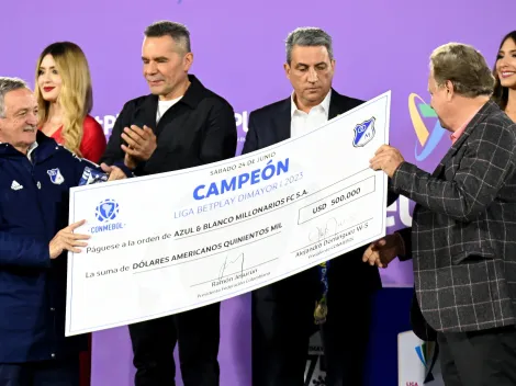 El cheque que le giró la Conmebol a Millonarios por ser campeón