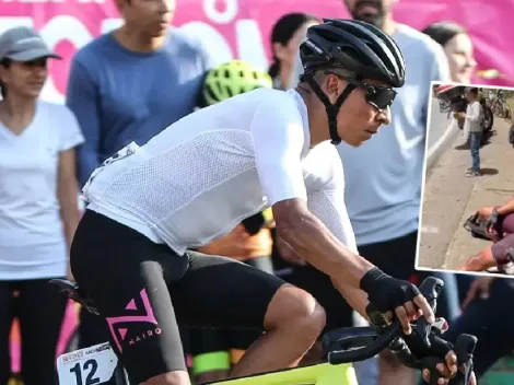 Nairo Quintana sufrió dura caída entrenando en carreteras de Boyacá