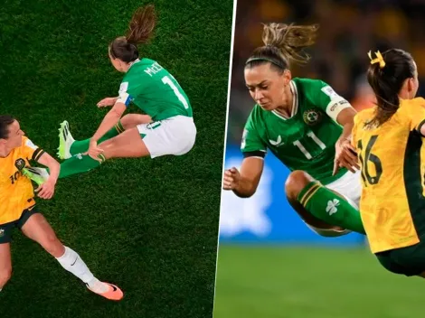 Video: brutal falta de una jugadora de Irlanda en el debut del Mundial