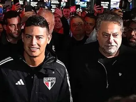 James Rodríguez fue recibido como una leyenda en Sao Paulo