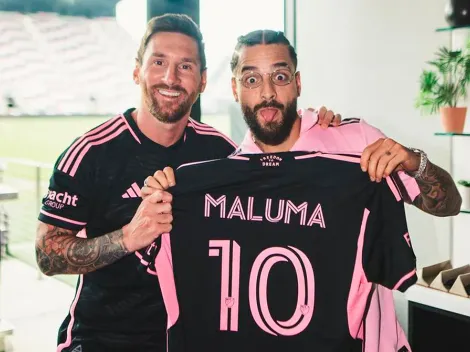 Fotón: Maluma fue a Miami por la bendición de Messi para su nuevo álbum