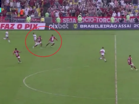 Video: el toque sutil de James para dejar KO a dos jugadores de Flamengo