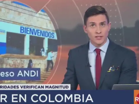 Video: así se sintió el fuerte sismo en vivo en pleno noticiero de televisión