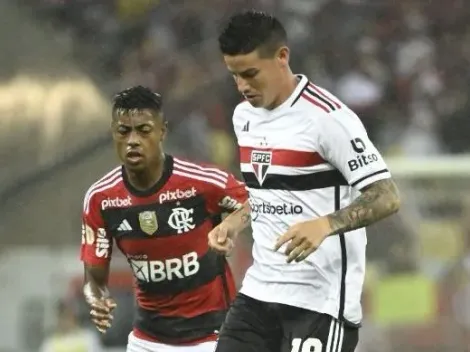 Primera titular de James Rodríguez con Sao Paulo en el juego ante Botafogo