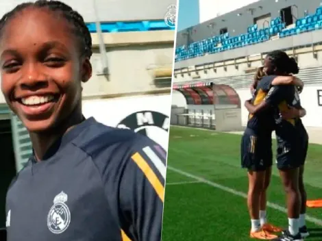 Linda Caicedo regresó a los entrenamientos con el Real Madrid y así le recibieron