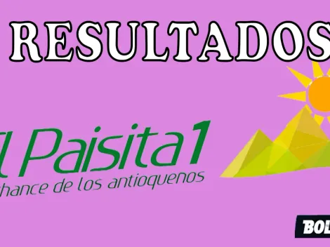 Resultados Paisita Día del último sorteo lunes 11 de septiembre 2023