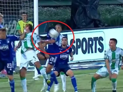 ¿Era penal? Esta fue la jugada que reclamaron en Atlético Nacional