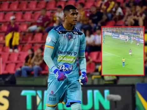 El jugadón al estilo europeo del arquero de Fortaleza frente a Tolima