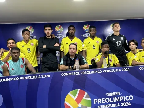 Héctor Cárdenas lloró en rueda de prensa por la eliminación de la Selección Colombia del Preolímpico