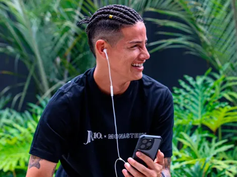 Cambio radical de 'look' para James tras salir de Sao Paulo