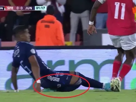 Rafael Pérez sufrió dolorosa lesión que preocupa en Junior
