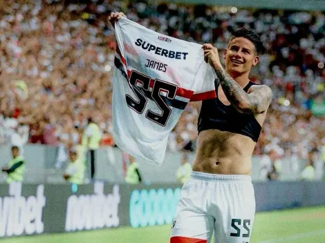 La celebración de James Rodríguez que causó furor en la hinchada de São Paulo