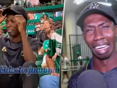 El video viral del hincha del Deportivo Cali a puro llanto por la derrota