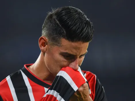 La queja de James Rodríguez tras la derrota de Sao Paulo en Copa Libertadores