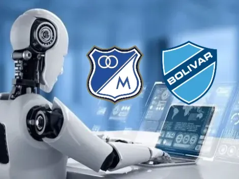 Inteligencia artificial da su veredicto para Millonarios vs. Bolívar