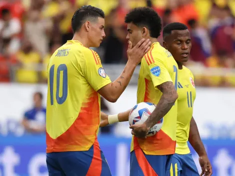 El gesto de Luis Díaz con James Rodríguez en la goleada de Colombia a Panamá