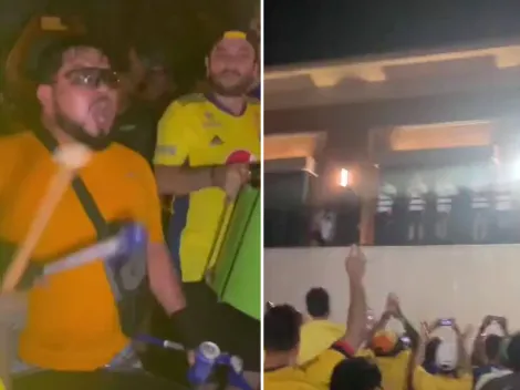 Así fue el banderazo cafetero en la noche previa al partido de Colombia