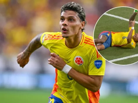 La imagen de la rodilla de Richard Ríos que preocupa a Colombia para la final