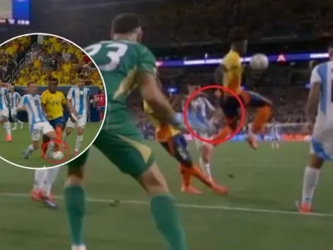 Las dos jugadas que Colombia pidió como penal, pero el árbitro ignoró