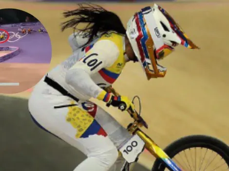 Mariana Pajón iba a la final de BMX y una rival la cerró dejándola sin chances en París 2024