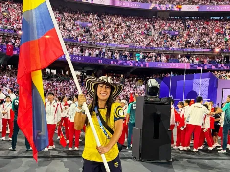 Mariana Pajón llevó la bandera de Colombia en la clausura de los Juegos Olímpicos