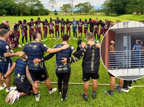 Captan a jugadores de un equipo del fútbol colombiano de fiesta y bebiendo