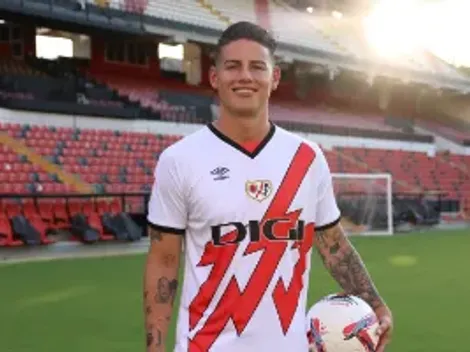 Confirmado el dorsal que utilizará James Rodríguez con Rayo Vallecano