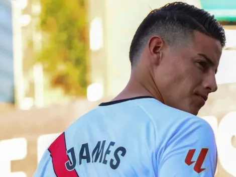 El primer posteo de James como jugador de Rayo Vallecano