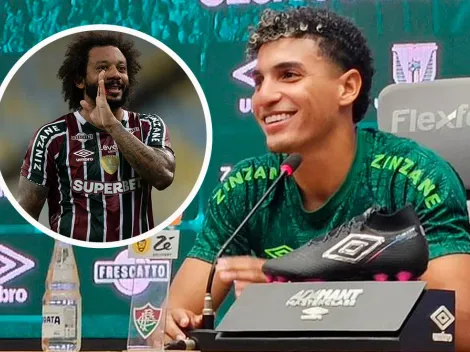 Video: Marcelo invadió la presentación de Gabriel Fuentes en Fluminense