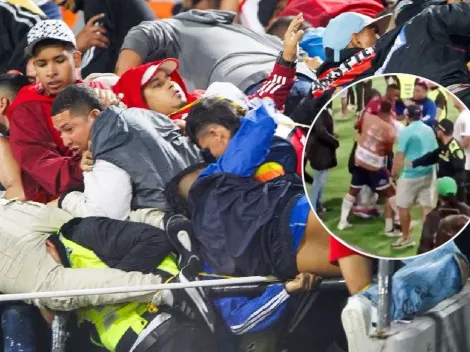 Jugadores del Junior rescataron a hincha que era atacado por fanáticos de Atlético Nacional