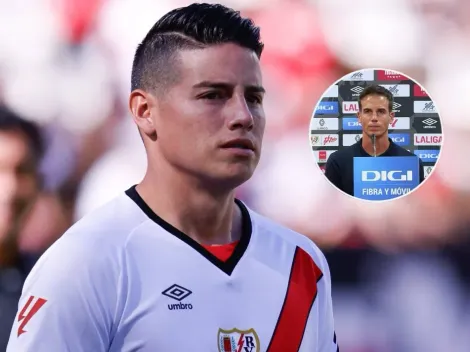 La molestia del técnico del Rayo Vallecano, tras poner como titular a James Rodríguez