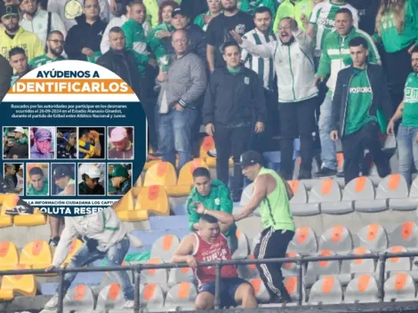 El hincha de Atlético Nacional que se entregó tras los desmanes en el Atanasio