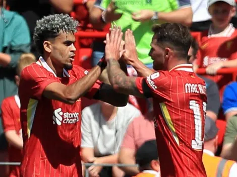 Mac Allister alentó a Luis Díaz en la previa del partido de Liverpool