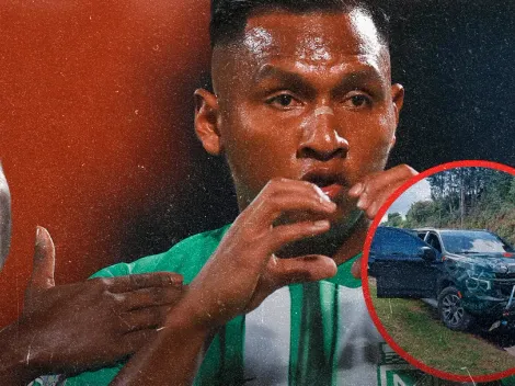 Alfredo Morelos, involucrado en un accidente de tránsito