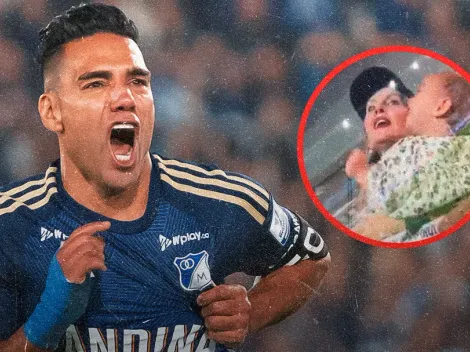 La eufórica celebración de la familia de Falcao García