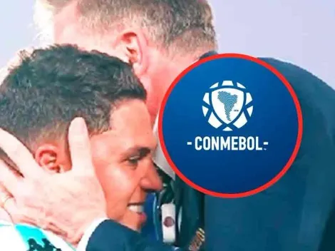 El cruce de palabras del presidente de Conmebol con Juanfer en la premiación