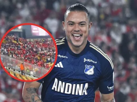 Un video demuestra que tribunas de Santa Fe celebraron el gol de Millonarios