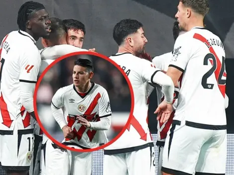 El golpe que le dio el Rayo a James tras enfrentar a Real Madrid