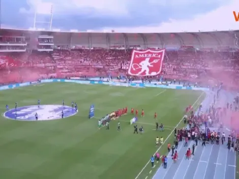 El hermoso recibimiento de los hinchas de América de Cali en la final ante Atlético Nacional